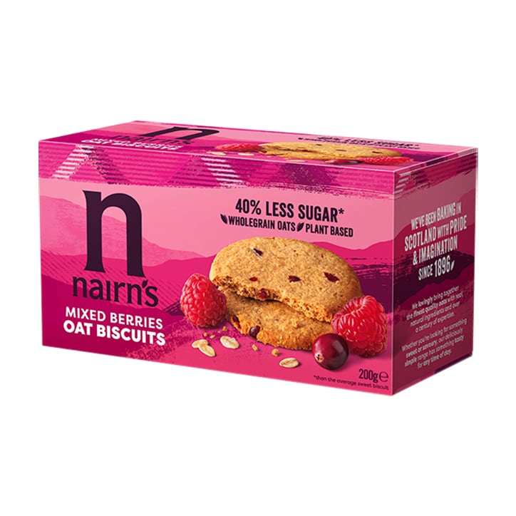 Nairn's Oat Biscuits Mixed Berries 200g GOODS Holland&Barrett   