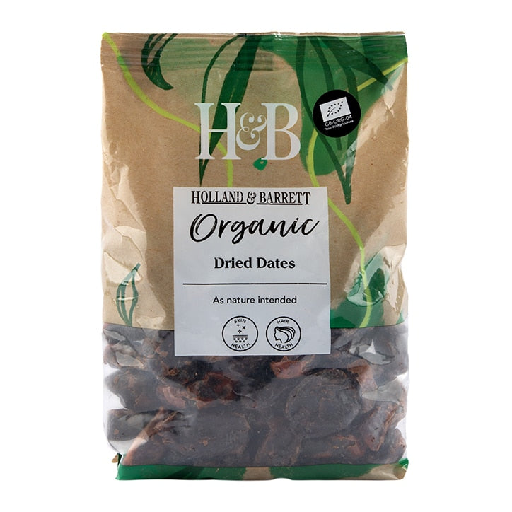 Holland & Barrett Organic Dates 500g Dried Fruit Holland&Barrett   