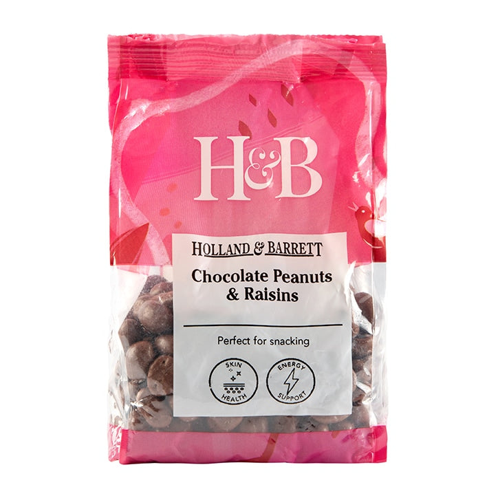 Holland & Barrett Chocolate Peanuts & Raisins 250g GOODS Holland&Barrett   