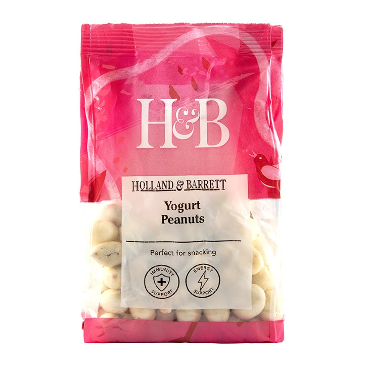 Holland & Barrett Yoghurt Coated Peanuts 200g Yoghurt Coated Snacks Holland&Barrett   