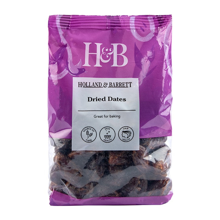 Holland & Barrett Dried Dates 500g Dried Fruit Holland&Barrett   