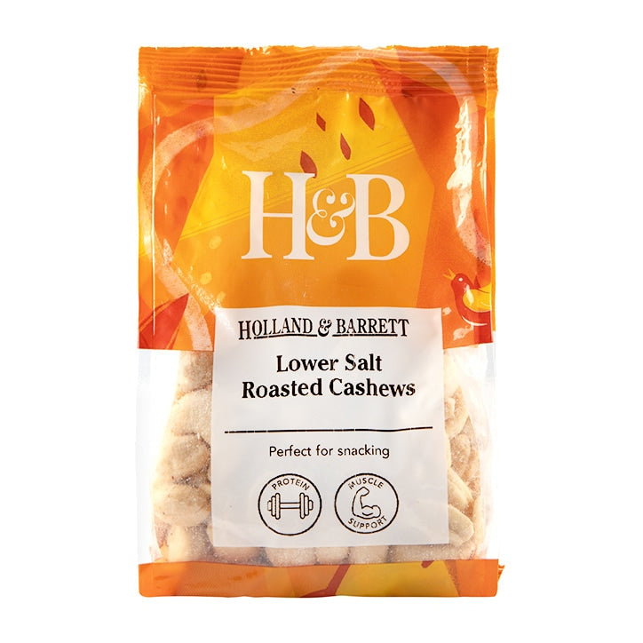 Holland & Barrett Lower Salt Roasted Cashews 200g