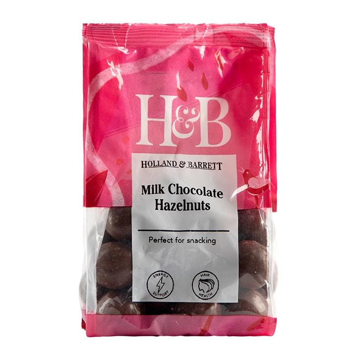 Holland & Barrett Milk Chocolate Hazelnuts 100g