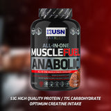 USN Muscle Fuel Anabolic All-In-OneShake Chocolate 2kg Mass Gainer Proteins Holland&Barrett   