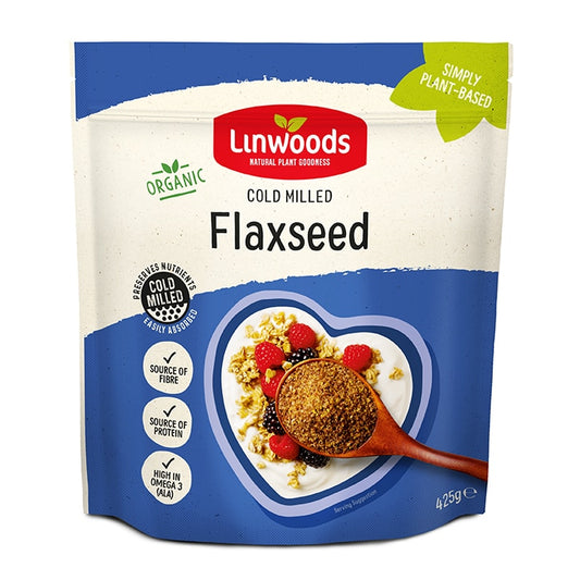 Linwoods Milled Organic Flaxseed 425g Breakfast Sprinkles & Toppers Holland&Barrett   