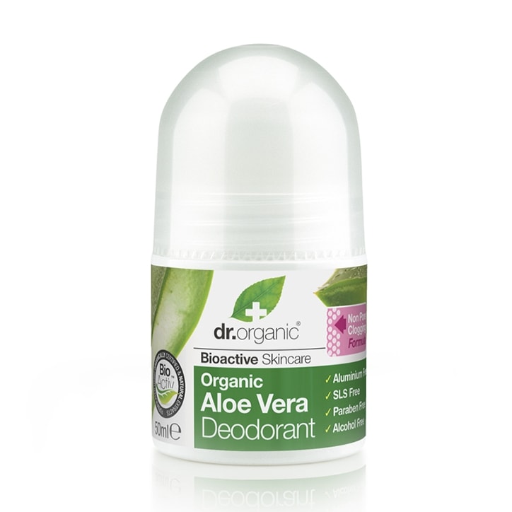 Dr Organic Aloe Vera Deodorant 50ml Natural Deodorant & Antiperspirant Holland&Barrett   