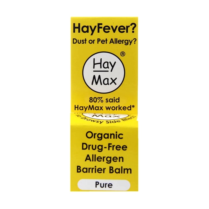 Haymax Pure Organic Drug Free Pollen Barrier Balm 5ml Hay Fever Tablets & Spray Holland&Barrett   