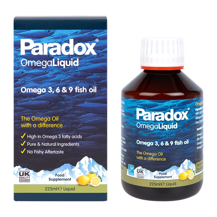 Paradox Omega 3, 6 & 9 High Strength Oil 225ml Omega 3 Supplements & Fish Oils Holland&Barrett   