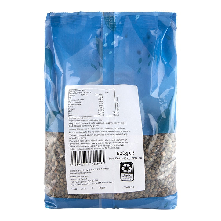 Holland & Barrett Lentils 500g Pulses & Grains Holland&Barrett   