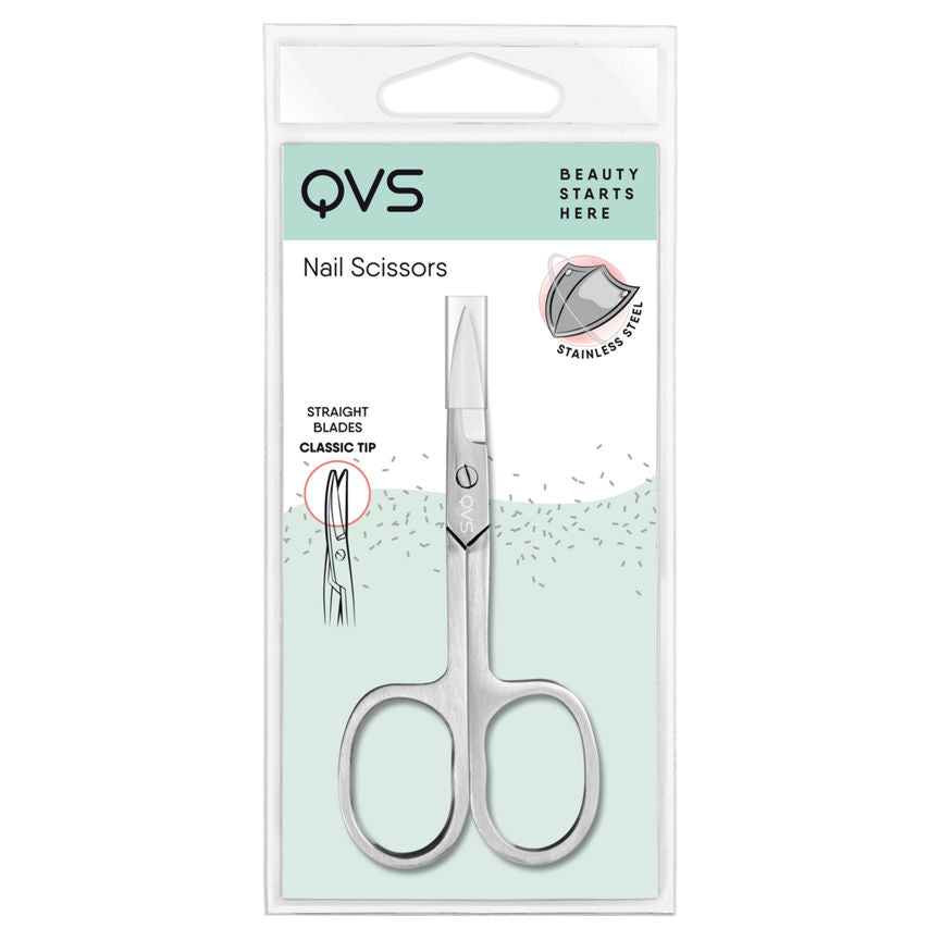 QVS Straight Nail Scissors Make Up & Beauty Accessories ASDA   