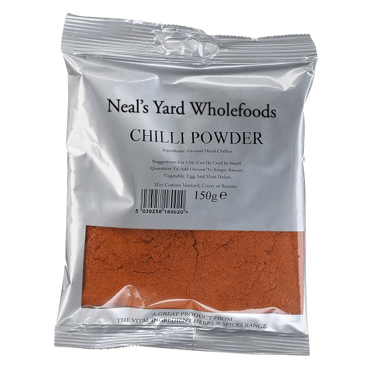 Neal's Yard Wholefoods Chilli Powder 150g Herbs, Spices & Seasoning Holland&Barrett   