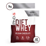 PhD Diet Whey Powder Belgian Chocolate 1000g Diet Protein Powders Holland&Barrett   