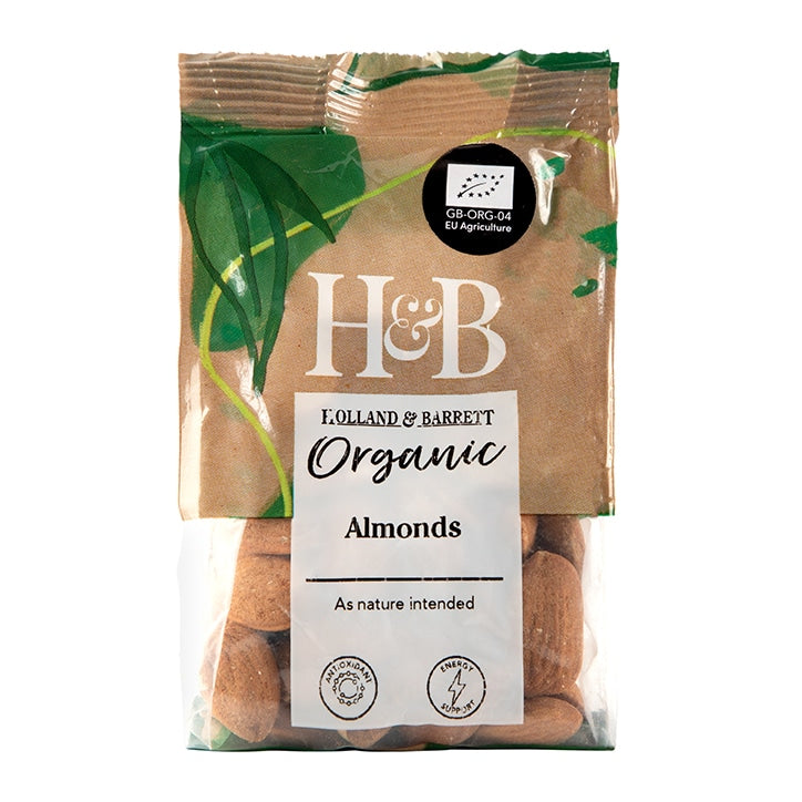 Holland & Barrett Organic Almonds 100g Almonds Holland&Barrett   