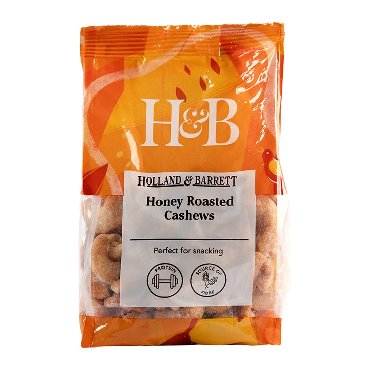 Holland & Barrett Honey Roasted Cashews 200g Cashew Nuts Holland&Barrett   