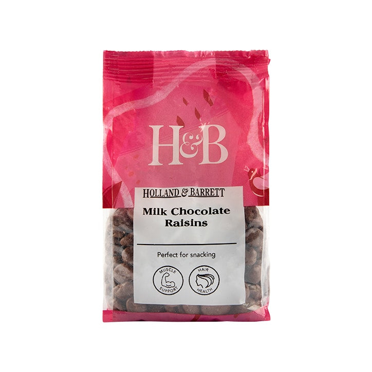 Holland & Barrett Chewy Milk Chocolate Raisins 300g GOODS Holland&Barrett   