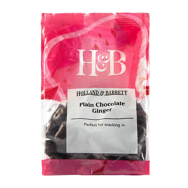 Holland & Barrett Plain Chocolate Ginger 250g GOODS Holland&Barrett   