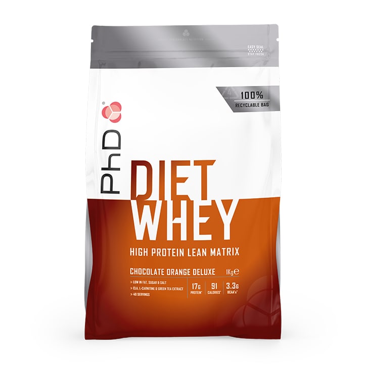 PhD Diet Whey Powder Chocolate Orange 1000g Diet Protein Powders Holland&Barrett   