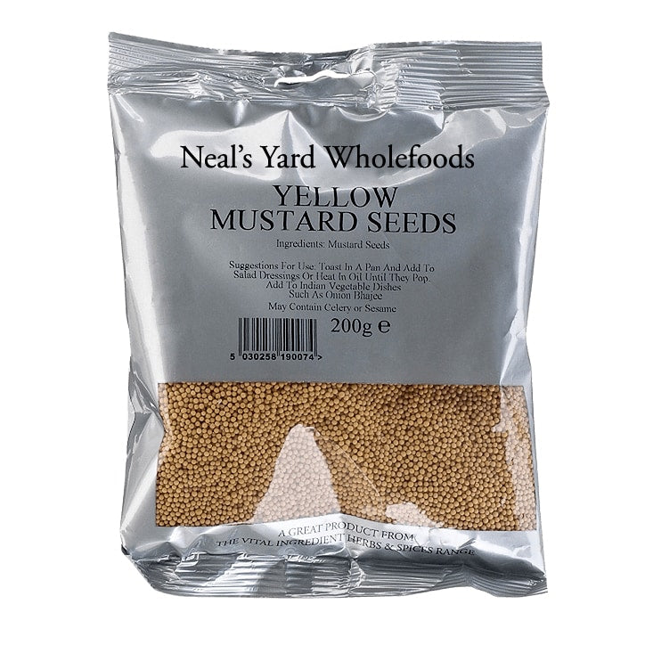 Neal's Yard Wholefoods Yellow Mustard Seed 200g Herbs, Spices & Seasoning Holland&Barrett   