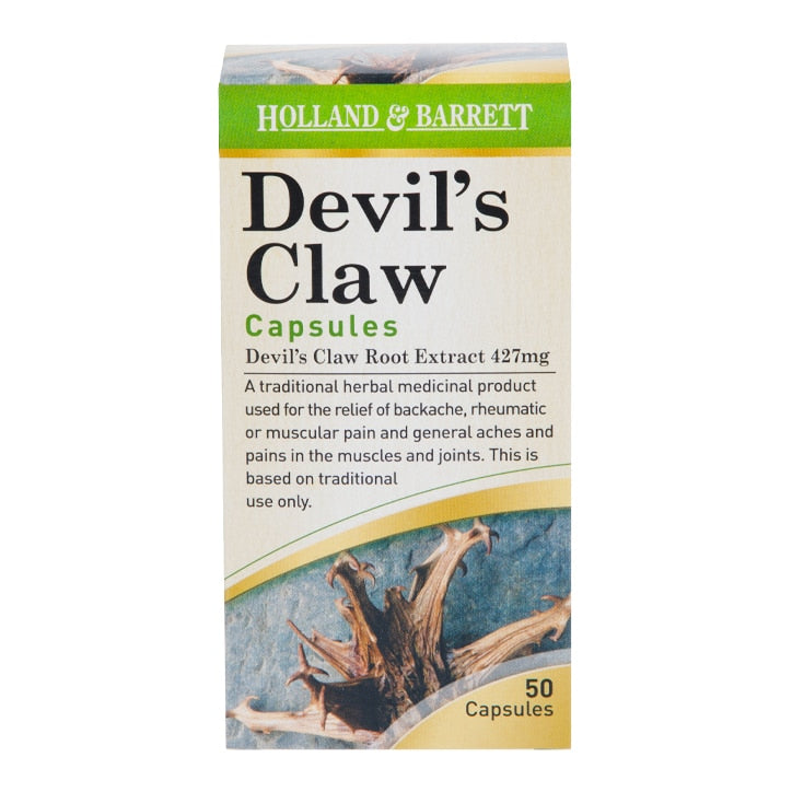 Holland & Barrett Devils Claw 50 Capsules Devil's Claw Tablets Holland&Barrett   