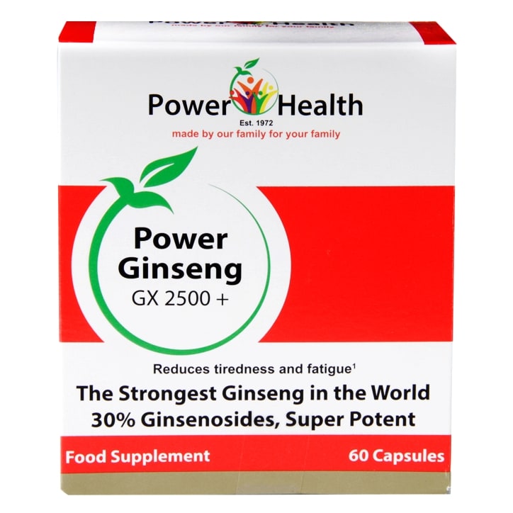 Power Health Power Ginseng GX2500+ 60 Capsules Ginseng Holland&Barrett   