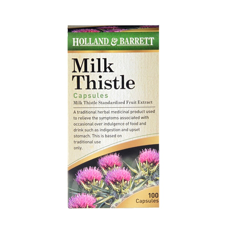 Holland & Barrett Milk Thistle 100 Capsules GOODS Holland&Barrett   