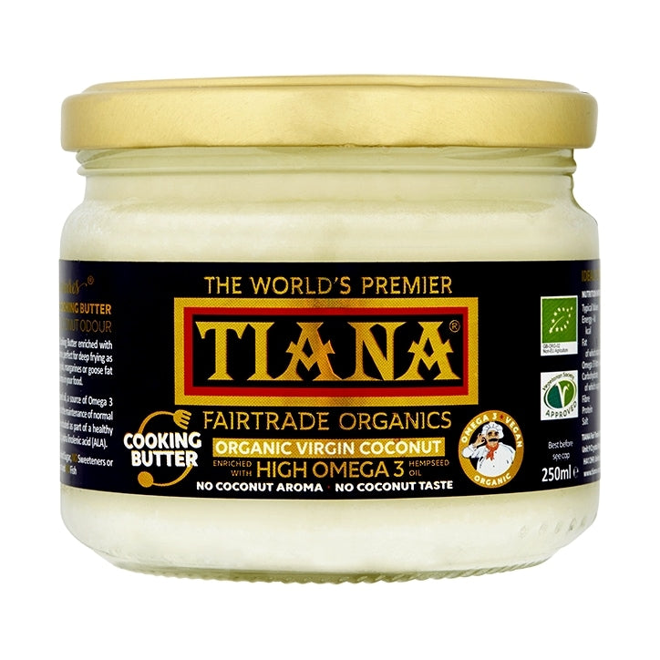 TIANA Organic Omega 3 Virgin Coconut Butter 250ml GOODS Holland&Barrett   