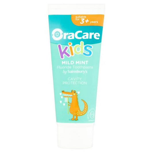 OraCare+ Kids Mild Mint Fluoride Toothpaste 75ml Age 3-5 Sainsburys   