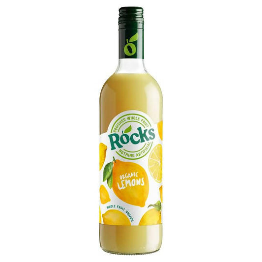 Rocks Organic Lemon Squash 740ml - McGrocer