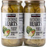 Kirkland Signature Artichoke Hearts Marinated in Vinegar & Oil, 2 x 940g Spreads & Condiments Costco UK