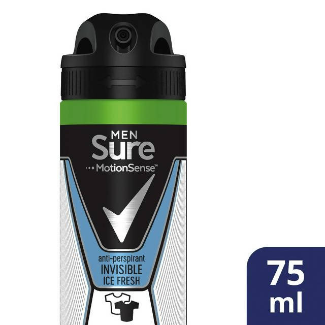 Sure Men Compressed Anti-Perspirant Deodorant, Invisible Ice 75ml