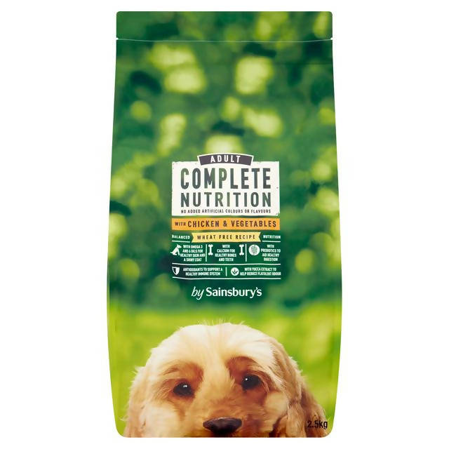 Sainsbury's Complete Nutrition Adult Dog Food with Chicken & Vegetables 2.5kg