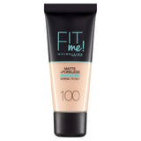 Maybelline Fit Me Matte & Poreless Foundation 100 Warm Ivory 30ml All Sainsburys   