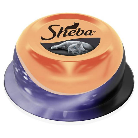 Sheba Dome Adult Wet Cat Food Tray Prime Cuts Tuna & Prawn 80g - McGrocer