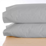 Purity Home Easy-care 400 Thread Count Cotton Pillowcases, 2 Pack in Light Grey GOODS Costco UK   