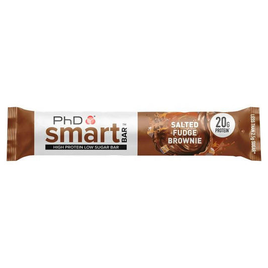 PhD Smart Bar Salted Fudge Brownie 64g sports nutrition & diet Sainsburys   