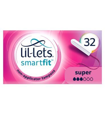 Lil-Lets Non-Applicator Tampons (SmartFit) – Super – 32 pack GOODS Boots   