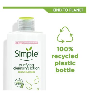 Simple Kind to Skin Purifying Cleansing Lotion 200 ml Make Up & Beauty Accessories Boots   