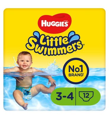 Huggies Little Swimmers, Size 3-4, 12 Pants, 7kg-15kg