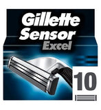 Gillette SensorExcel Men's Razor Blades - 10 Refills GOODS Boots   