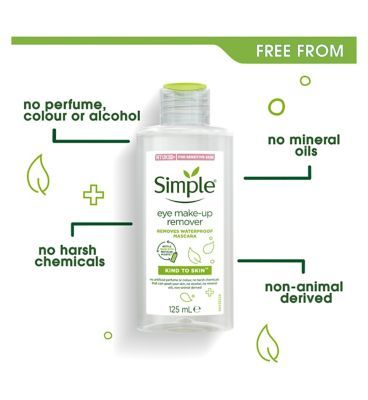 Simple Kind to Skin Eye Make-Up Remover 125ml Make Up & Beauty Accessories Boots   