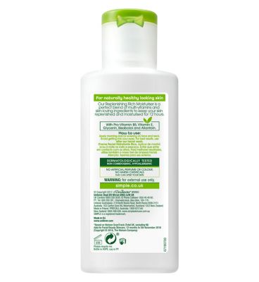 Simple Kind to Skin Replenishing Rich Moisturiser 125ml Make Up & Beauty Accessories Boots   