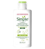 Simple Kind to Skin Replenishing Rich Moisturiser 125ml Make Up & Beauty Accessories Boots   