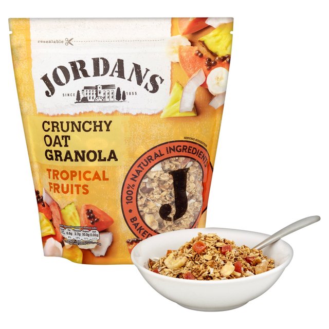 Jordans Crunchy Granola Tropical Fruits Food Cupboard M&S   