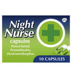 Night Nurse Cold and Flu Relief - 10 Capsules First Aid Boots   