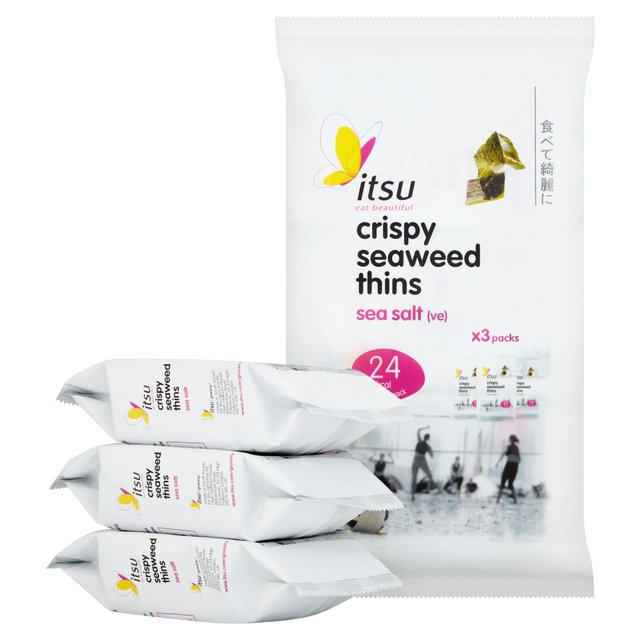 Itsu sea salt crispy seaweed thins multipack Crisps, Nuts & Snacking Fruit M&S   