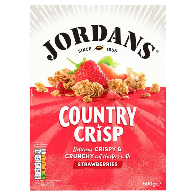 Jordans Strawberry Country Crisp Cereal Food Cupboard M&S   