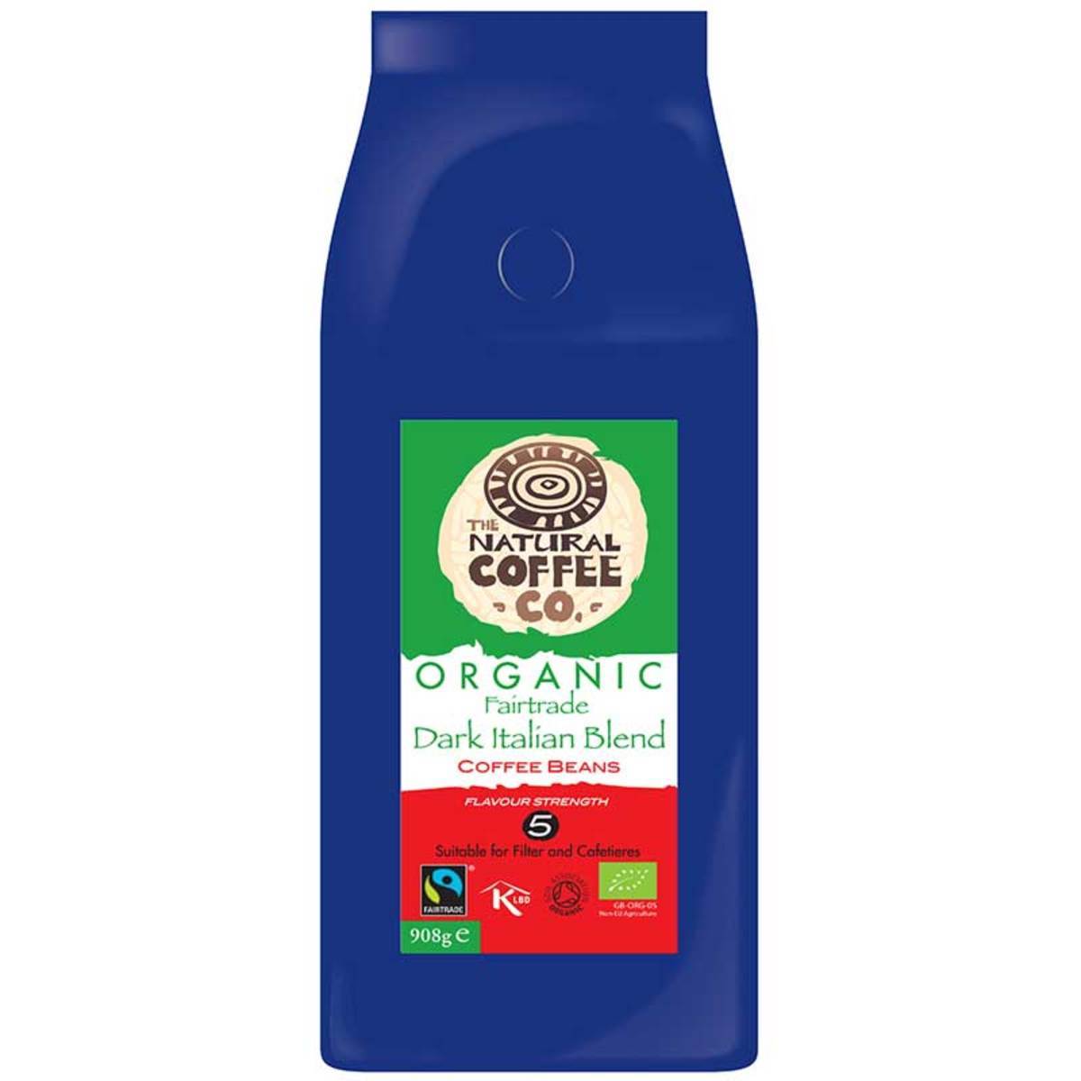 The Natural Coffee Co. Organic Dark Italian Blend Coffee, 908g Coffee Beans Costco UK Title  