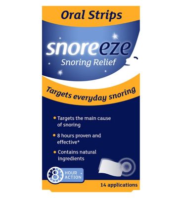 Snoreeze Snoring Relief Oral Strips - 14 Applications Vitamins, Minerals & Supplements Boots   