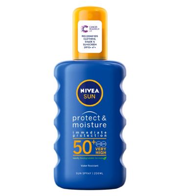 NIVEA SUN Protect & Moisture Sun Cream Spray SPF50+ 200ml