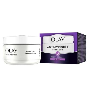 Olay Anti-Wrinkle Firm And Lift Anti-Ageing Night Moisturiser 50ml GOODS Boots   